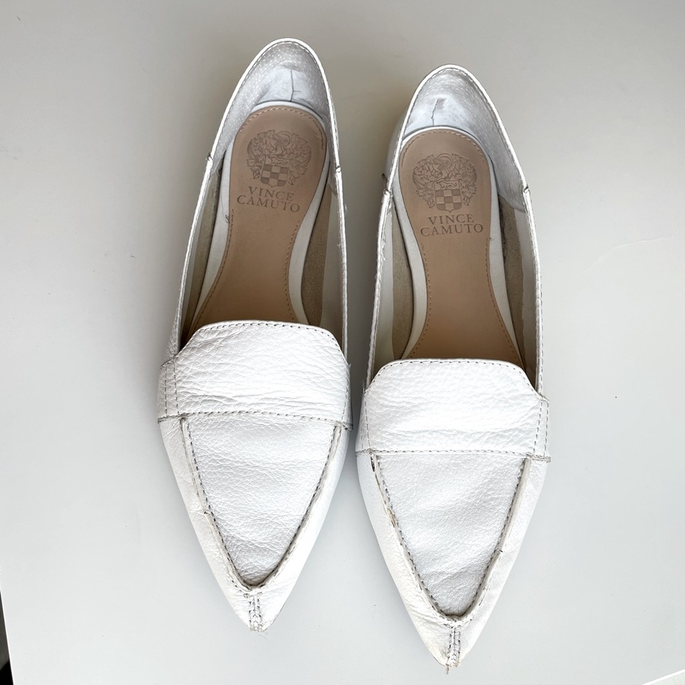Vince Camuto White flats